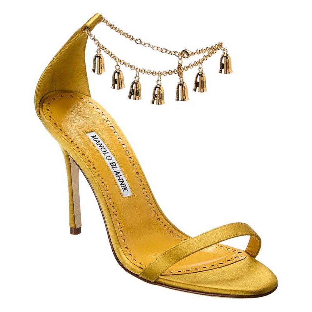 Manolo Blahnik Camanilla 110 Satin Sandal